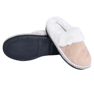 China Women's Cushioning Memory Foam Fluffy Soft Warm Slip On Bedroom Slippers Plush Non-Slip Comfortable Shoes for sale