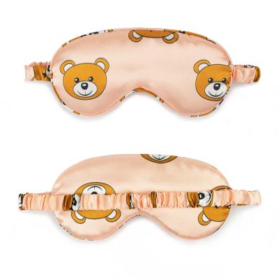 China Hot Sale Fashion Eye Sleep Mask Personalized Satin Silk Eye Mask With Adjustable Strap for sale