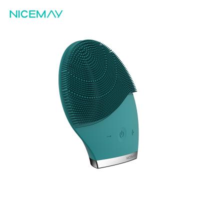 China For Home Use Silicone Facial Cleansing Sweep Detergent Waterproof Deep Dead Skin Pore Face Exfoliator Facial Massager for sale