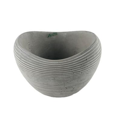 China Eco-friendly INS style hot sale wholesale price cement garden flower pots indoor stone large pots garden for sale