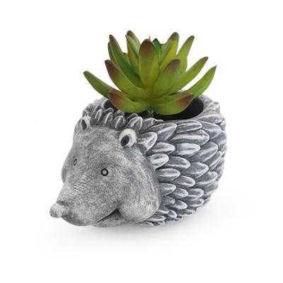 China Wholesale Cute Animal Mini Cement Plant Artificial Succulent Pot Eco-friendly for sale