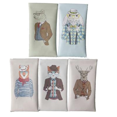 China Fashionable PVC 3D heat transfer glasses bag, multifunctional PVC glasses bag, lipstick cell phone storage bag for sale