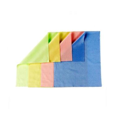 China 80% Polyester +20% Microfiber Eco-friendly Cleaning Cloth High Quality Eco-friendly Colorful Nylon Spectacle Cloth For Glass Eyeglass for sale