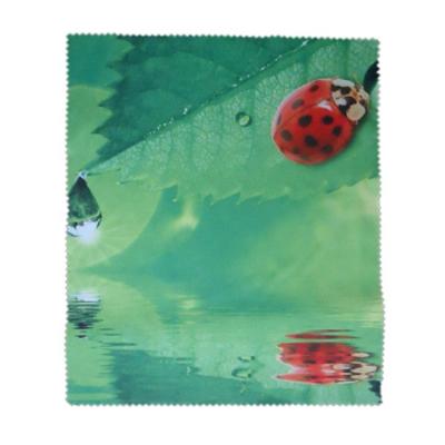 China Ladybird Viable Microfiber Digital Printing 80% Polyester, 20% Nylon Material, 220gsm Cleaning Cloth for sale