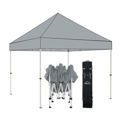 China 300D Steel Fabric With 1010 Foot Folding Silver Coating Exterior Steel Pop Up Canopy Custom Printed Advertising Gazebo Tent Canopy for sale