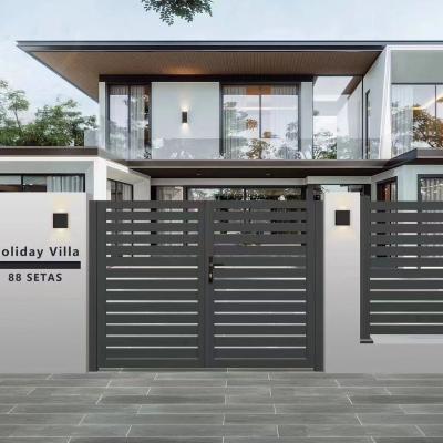 China Automatic System Modern Aluminum Sliding Gate Driveway Gate for sale