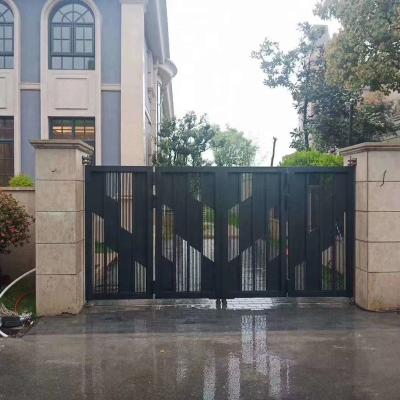 China Modern Customized Aluminum Sliding Gate Driveway Decorative Yard Entry Barrier Gate for sale