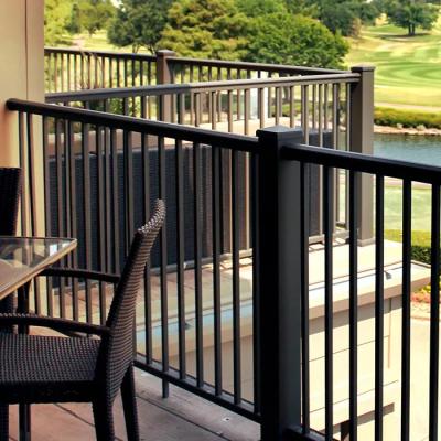 China Beautiful Balcony Modern Custom Aluminum Railing Design Indoor Outdoor Porch Fencing Modern Balcony Metal Railing For Outdoor for sale