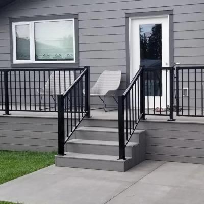 China Modern Custom Aluminum Railings Railings Stair Case Stairs Fencing Design Balcony Glass Fencing Railings For Outdoor for sale