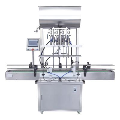 China Food YK 2/4/6/8/10/12 Multi Heads Liquid Bottle Filler Filling Machine Automatic Overflow Spouts For Beverage Juice for sale