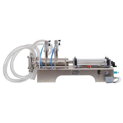 China Double Nozzle Chemical Horizontal Small Electric Essential Oil Bottle Sachet Filling Machine for sale