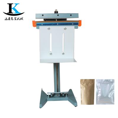 China Semi Automatic Food Ink Ribbon Coding Printing Aluminum Foil Plastic Foil Bag Foot Pedal Heat Sealer Sealing Machine for sale