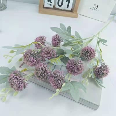 China Tissue Vendor Supply 5 Fork Artificial Flower Plastic Dandelion For Home Decor for sale