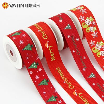 China Decoration Sustainable Expressions Polyester Custom Printed Grosgrain Satin Celebrate Ribbon for sale