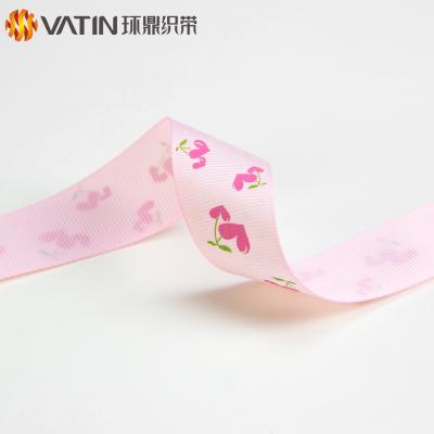 China Luster Wholesale Custom High Quality Printed Grosgrain Ribbon for sale