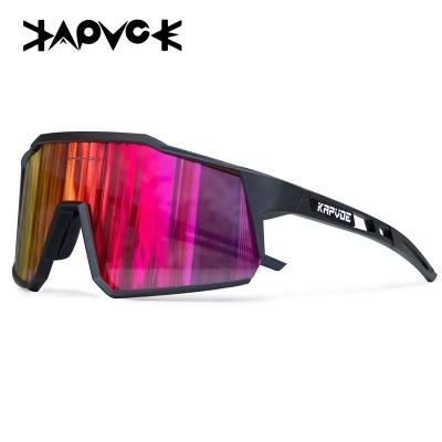 China 2021 Sports Eyewear KAPVOE 2021 UV400 Polarized MTB Men Outdoor Mountain Eyewear Road Bike Protective Glass Sports Cycling Windproof Sunglasses for sale