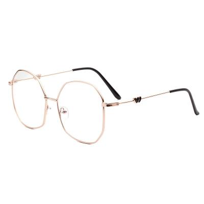 China Universal Retro Round Glass Frame Men's Ultra-light Women Fashion Block Eyewear Frame Glass Students for sale