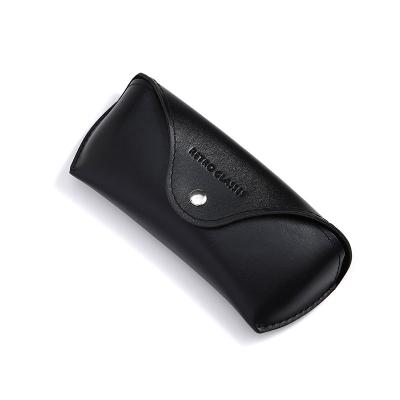 China PU Leather Eyewear Glass Storage Cases Cover For Sunglasses Women Glasses Case Men Reading Glass Box With Metal Buckle Eyewear Cases for sale