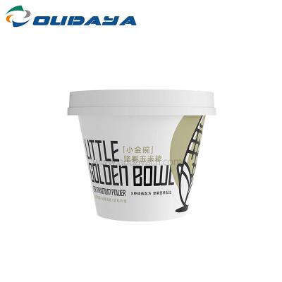 China Eco-friendly 200ml 260ml 145g Customized Disposable Plastic IML Parfait Yogurt Oatmeal Cup With Lid for sale