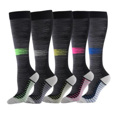 China Anti-foul Unisex Net Outdoor Sports Cycling Compression Knee Climbing Running Sock for sale