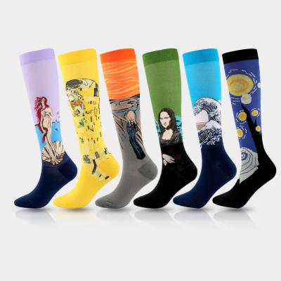 China Halloween QUICK DRY High Running Jump Rope Horse Riding Jump Rope Athletic Knocking Soccer Football Sports Compression Sock for sale