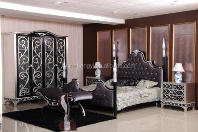 China Soft Bed Wholesales Custom Luxury Bedroom Furniture Sets Royal Bedroom Furniture Italian Bedroom Sets for sale