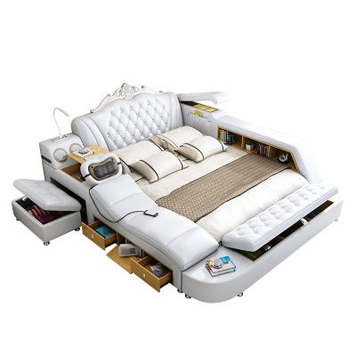 China 2020 Adjustable Queen (New Design Others) Bed With Multifunctional Storage Bed Frame Smart Massage Bed WithSpeaker for sale