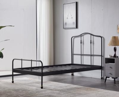 China Iron Modern Queen Modern Steel Metal Platform Bed Frame Double Full Size Simple Full Size Bedroom Furniture For Sale for sale