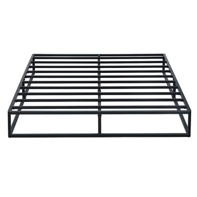 China (Other) Adjustable Modern Metal Platform Bed King Size Frame / Slats / Steel Mattress Base / No Box Spring Needed for sale