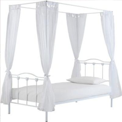 China Modern Design Stable Metal Bed Frame Bedroom Hotel Furniture With Canopy for sale