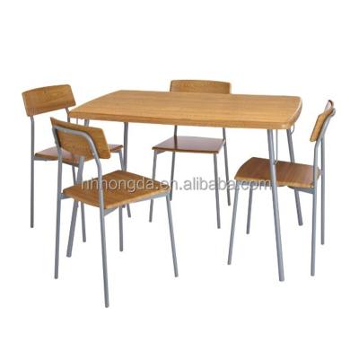 China (Other) Modern Adjustable Kitchen Dining Metal Dining Table Set With 4 Chairs Home Furniture for sale