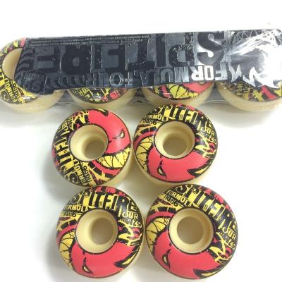 China Youth Skateboard Wheels Polyurethane F4 Material High Resilience 99A Hardness Professional Skateboard Wheels Wear-resis for sale