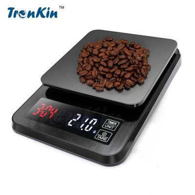 China Portable Electronic Kitchen Weighing Electronic Kitchen Scale Coffee Kitchen Scale Mini Digital Coffee Scale With Timer for sale