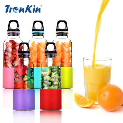 China 500ml 2 4 Blades USB Rechargeable Personal Blender Small Blender Fruit Juicer Mixer Cup Mini Licuadora Travel Portable Blender for sale