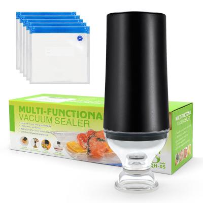 China Portable Automatic Kitchen Food Fresh Kitchen Vacuum Food Sealer Electronic Handheld Mini Home Vacuum Food Seal en venta