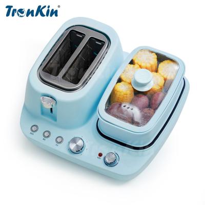 Κίνα 3 In 1 multi-function Breakfast Maker Toaster Cooking Pan with drip coffee breakfast machine προς πώληση