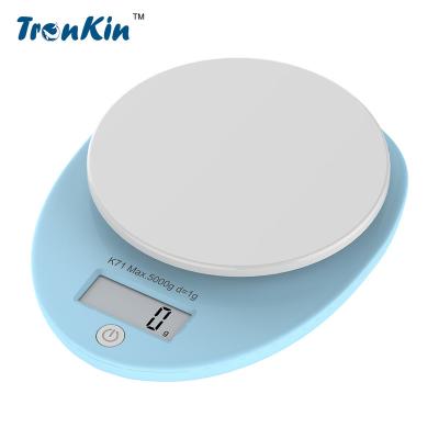 Cina 2021 Best Selling food grade plastic 3kg/0.1g preciseness digital kitchen scale in vendita