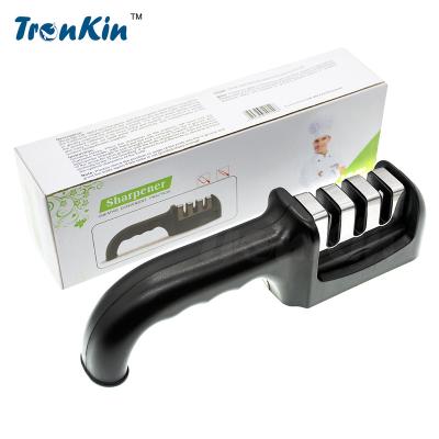 China Knife Sharpener OEM Tools Ceramic Diamond Manual Knife Sharpener Plastic Sharper Knife Home Kitchen Stainless Steel 22 Te koop