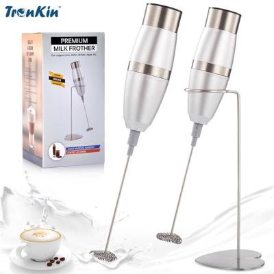 China Handheld Coffee Electric Milk Frother With  Stainless Steel Milk Frother Machine Frother Milk Frothed Espumador De Leche for sale