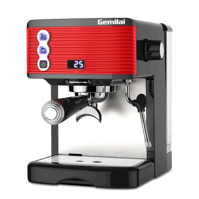 China Household Gemilai CRM3601 Semi-automatic Home Coffee Machine Small Desktop Italian Espresso Maker Coffee Grinding Powder with Steam for sale