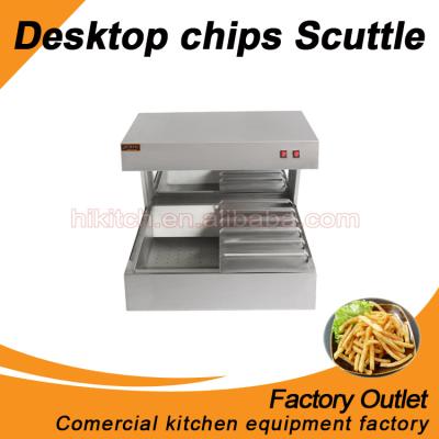 China for chips oil worktop Electric Chips Scuttle /Stainless Steel Electric Chips Scuttle filting/curing/packing for sale