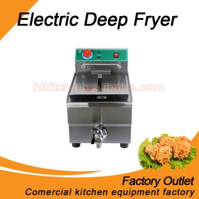 China Hot sale commercial electric fry chicken/chicken chip/cookies ect stainless steel countertop deep fryer for sale