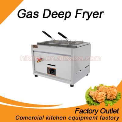 China for meat/chips/donuts etc. frying new high quality stainless steel lpg natural gas deep fryer for restaurant for sale