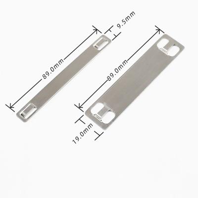 China Steel SS316 Stainless steel cable tie tag 10X89MM thickness 0.4mm ties marker for sale