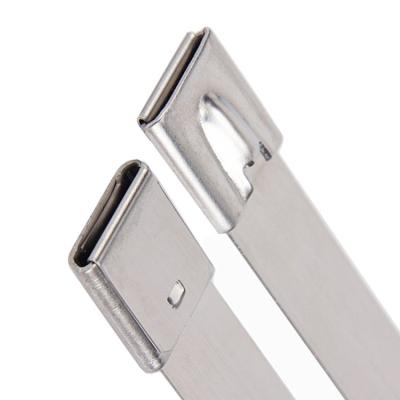 China High Quality 100pcs/Bag Self-lock Stainless Steel Cable Tie 8X300MM Stainless Steel Cable Tie Metal Cable Tie for sale