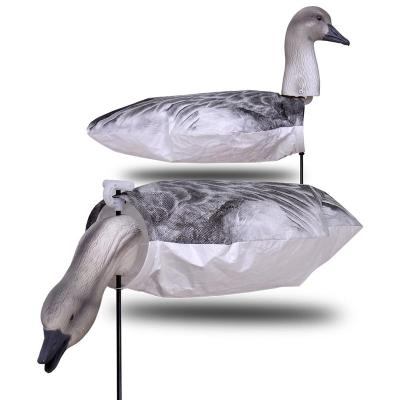 China Driver and Spectator Hunting Decoy Tyvek Screen Printing Windsock EVA Plastic Blue Goose Windsock Snow Goose Decoys for sale