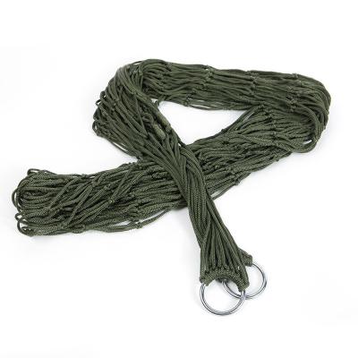 中国 Custom Portable Swing Hammock Mesh Leisure Camping Rope 9 Strands Nylon Rope Hammock 販売のため