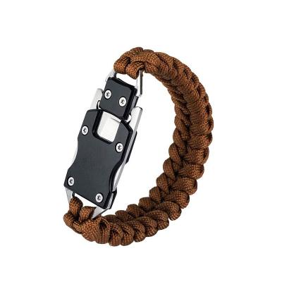 China Portable Survival Tools Tactical Emergency EDC Survival Wristband Survival Gear Kit To Increase Displacement for sale