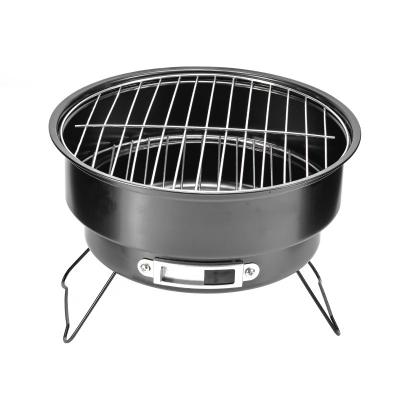 China Easily Assembled Round Portable Charcoal BBQ Grill With Cooler Tote Bag Te koop