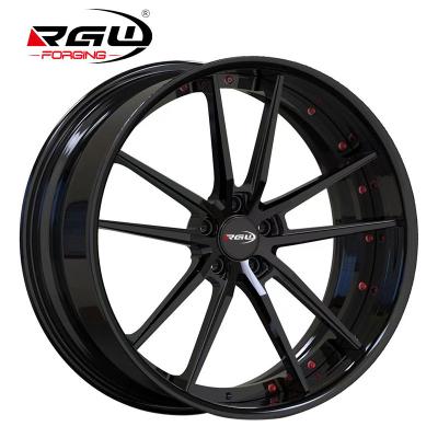 China T6061 Aluminum Classic Gold Alu Felgem Jante 22Inch 19x9.5 8J 18 Pouce Black Concave 20 22 Inch Rims Passenger Car R17 Alloy Wheel 5x112 20Inch for sale